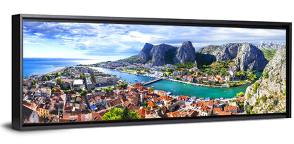 Omiš Cetina River Mouth Canyon View Wall Art