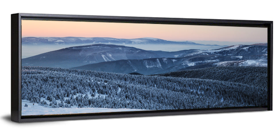 Jeseníky Winter Mist Wall Art
