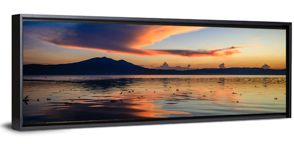Lake Chapala Golden Dusk Wall Art