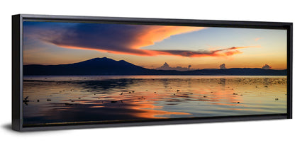 Lake Chapala Golden Dusk Wall Art