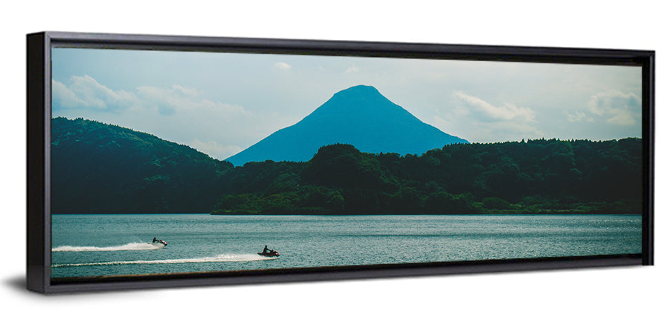 Kaimon Dake Over Lake Ikeda Wall Art