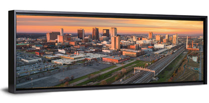 Birmingham Golden Hour Skyline Wall Art