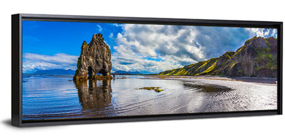 Hvítserkur Sea Stack at Sunset Wall Art