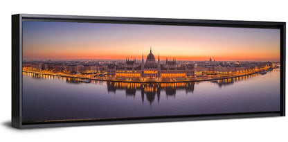 Hungarian Parliament at Dusk Wall Art