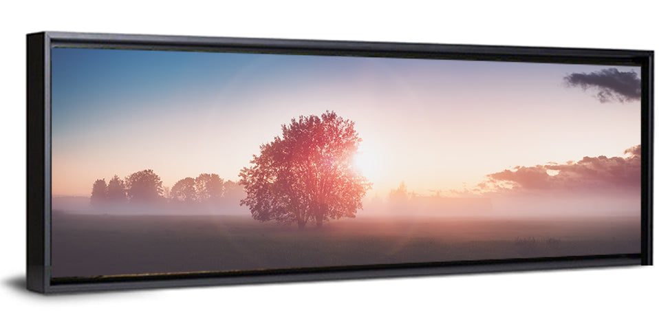 Morning Tree Silhouette Wall Art