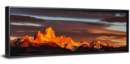 Mount Fitz Roy at Golden Hour Wall Art