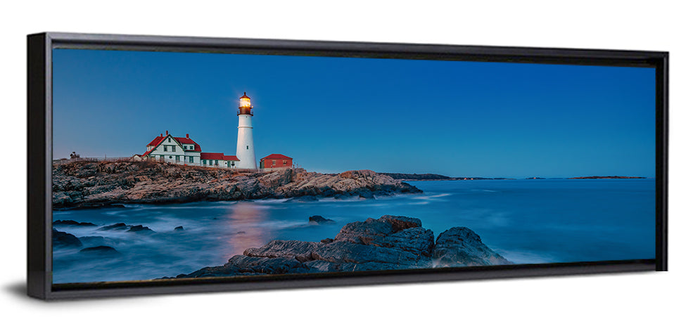 Portland Head Light at Dusk Wall Art