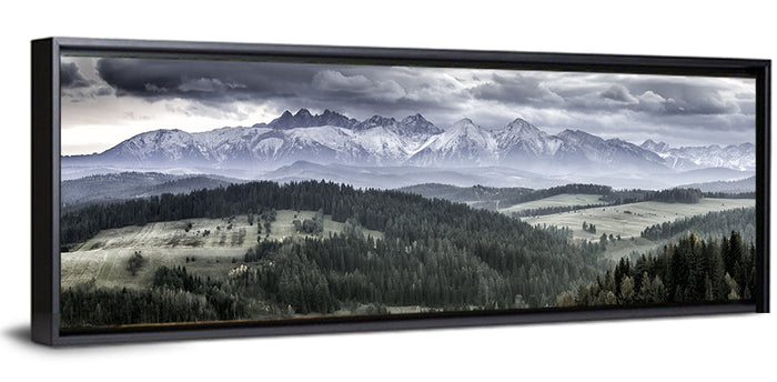 Snow-capped High Tatras, Poland Wall Art as a framed canvas