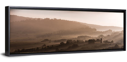 Misty Morning Lake Czorszczynskie Wall Art