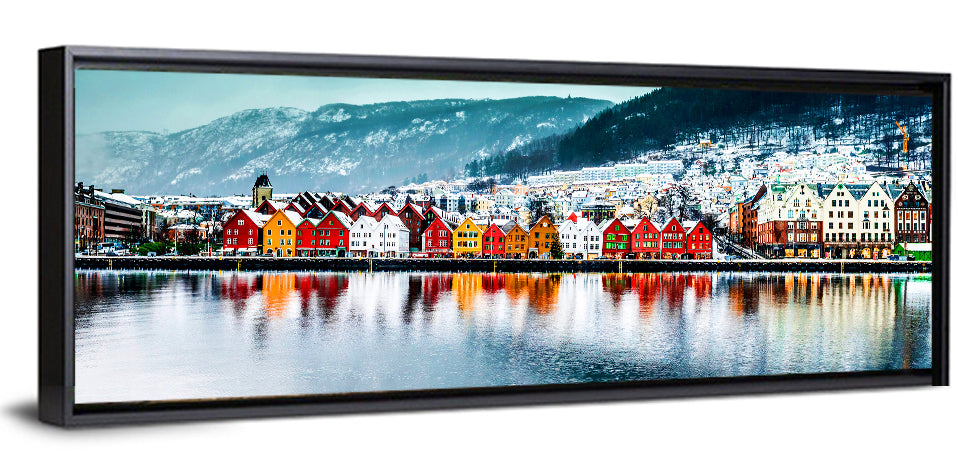 Bryggen Waterfront, Bergen Wall Art