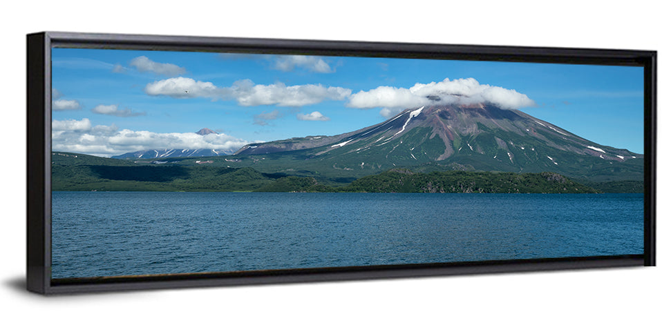 Ilyinsky Volcano Over Kuril Lake Wall Art