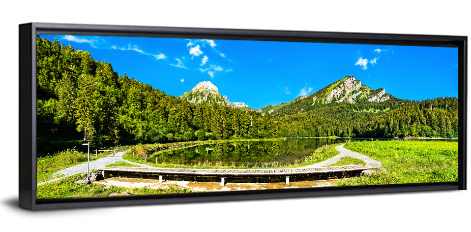 Seealpsee Footbridge Alpine Lake Wall Art