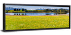 Alpine Lake Meadow with Dandelions Wall Art