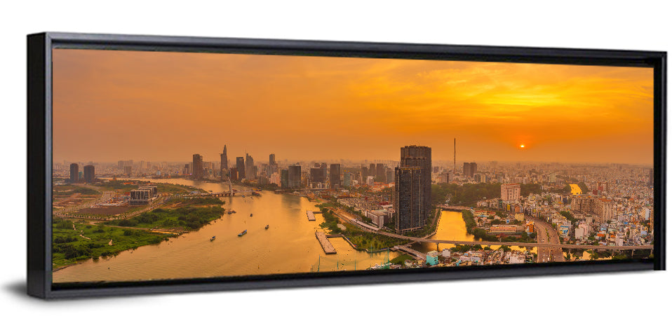 Landmark 81 Golden Hour Skyline Wall Art