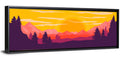 Crimson Peaks at Sunset Wall Art