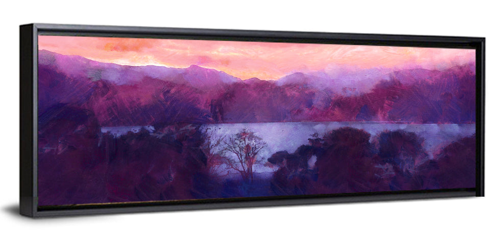 Forest Lake at Dusk Wall Art