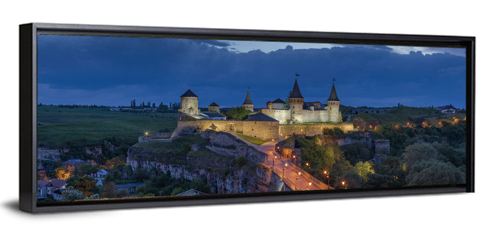 Kamianets-podilskyi Fortress at Dusk Wall Art