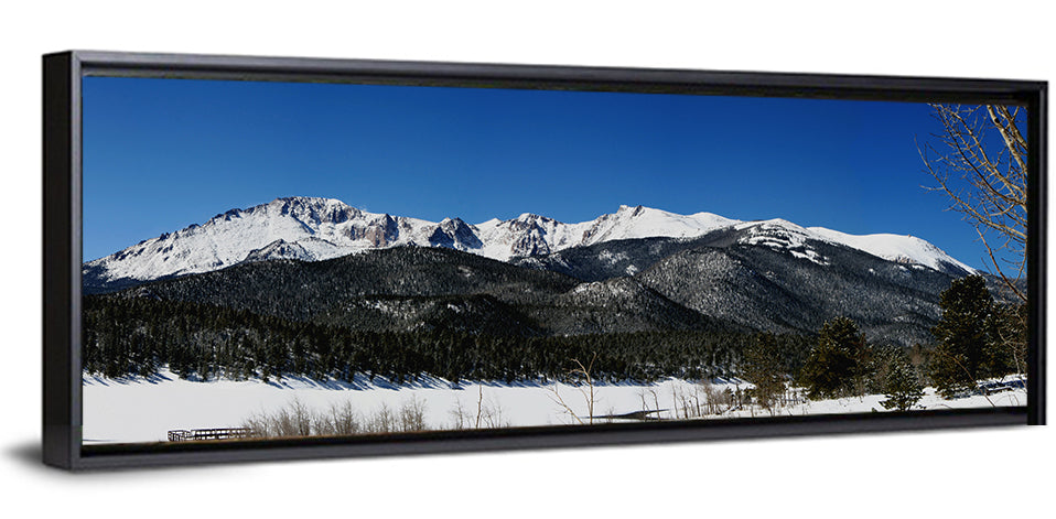 Pikes Peak Winter View Wall Art