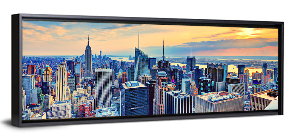 Midtown Manhattan Skyline at Dusk Wall Art