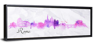 Watercolor Rome Sketch Wall Art