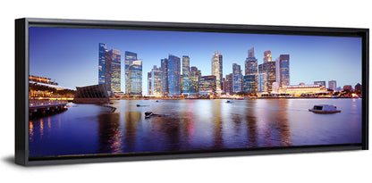 Singapore Marina Bay Skyline at Twilight Wall Art