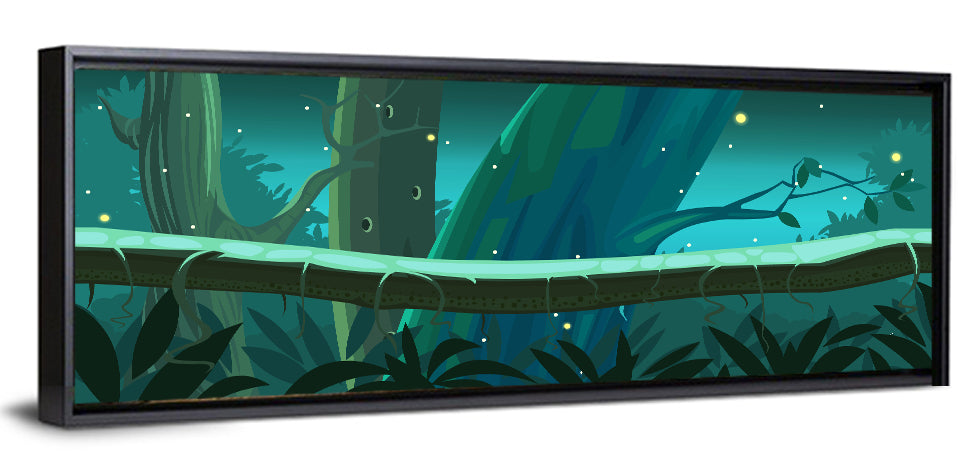 Digital Jungle Night Wall Art