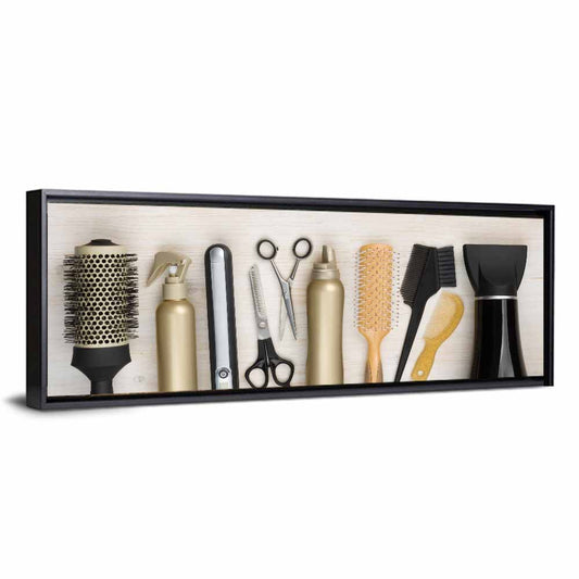 Minimalist Salon Tools Wall Art