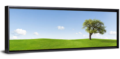Lone Tree on Green Hill Wall Art