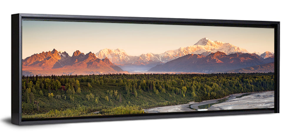 Denali Sunrise Over Boreal Forest Wall Art