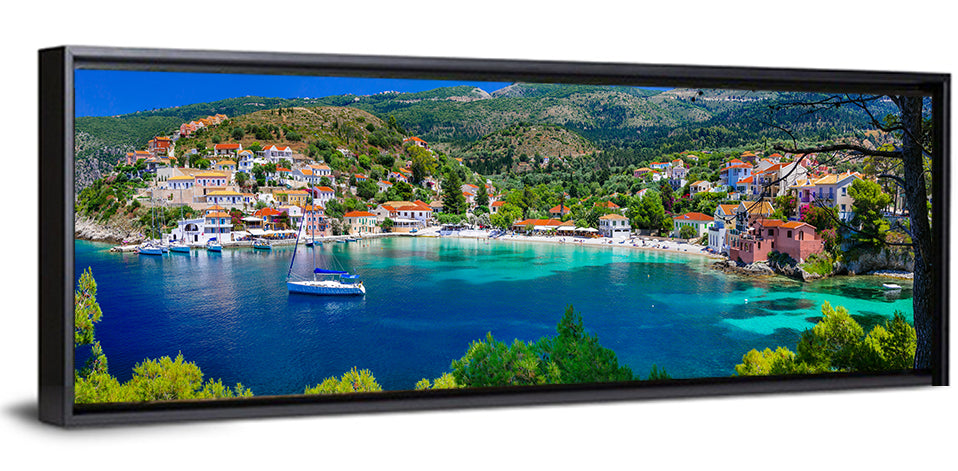 Assos Village Harbor View Wall Art