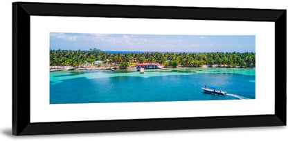 Belize Reef Island Pier Wall Art