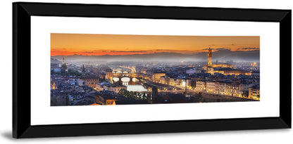 Florence Sunset Over the Arno Wall Art