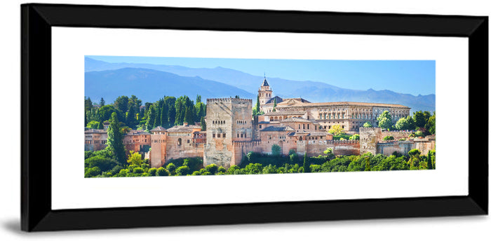 Alhambra Palace Complex Wall Art as a framed print
