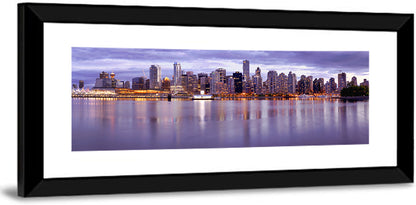 Vancouver Skyline at Twilight Wall Art