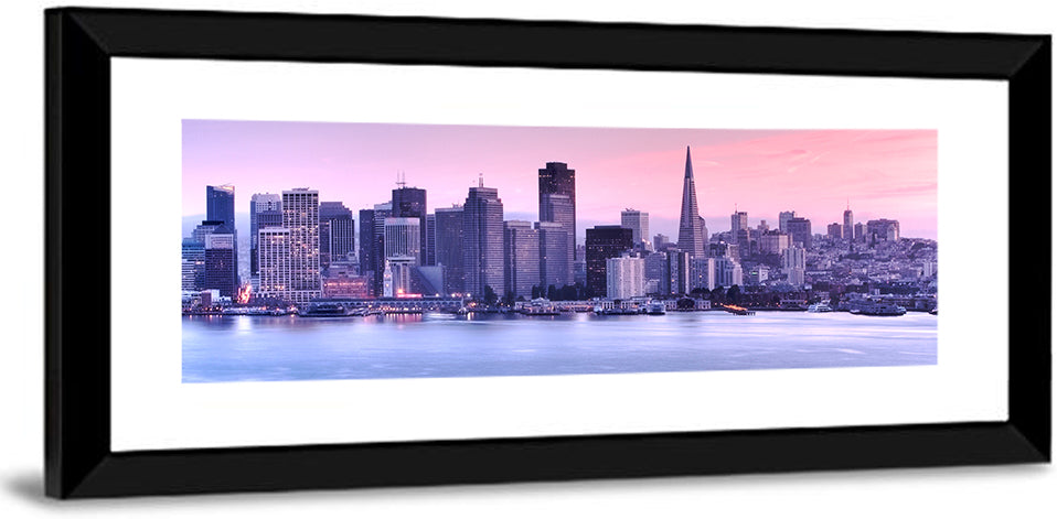 San Francisco Skyline at Lavender Dusk Wall Art
