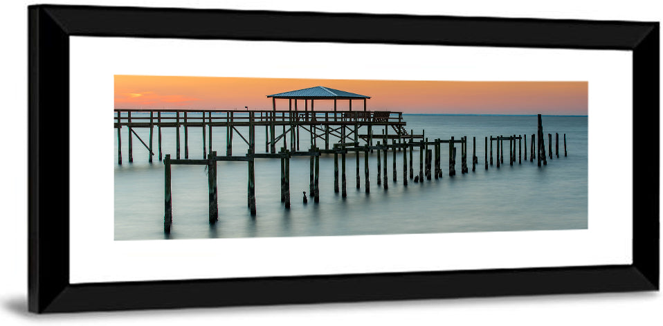 Fairhope Pier at Sunset Wall Art