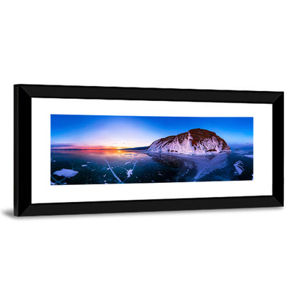 Lake Baikal Winter Sunset Wall Art