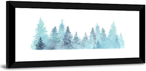 Watercolor Pine Trees Wall Art