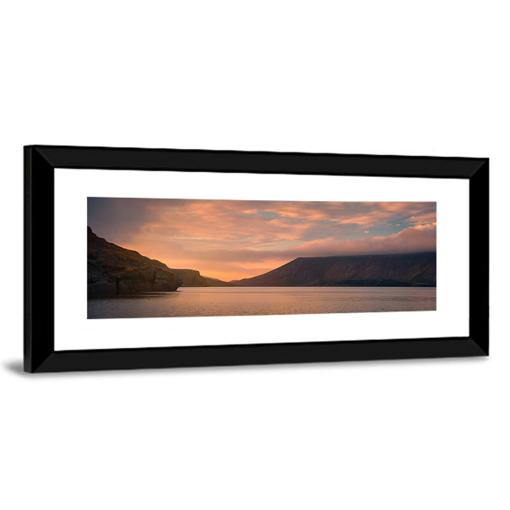Kleifarvatn Lake at Sunset Wall Art