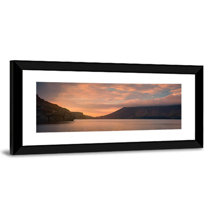 Kleifarvatn Lake at Sunset Wall Art
