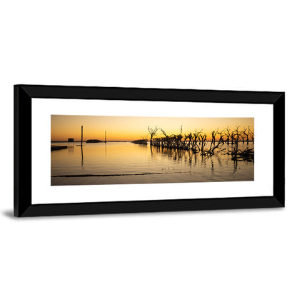 Lake Epecuen Evening Glow Wall Art
