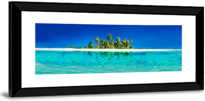 Tranquil Split-level Tropical Island Seascape Wall Art