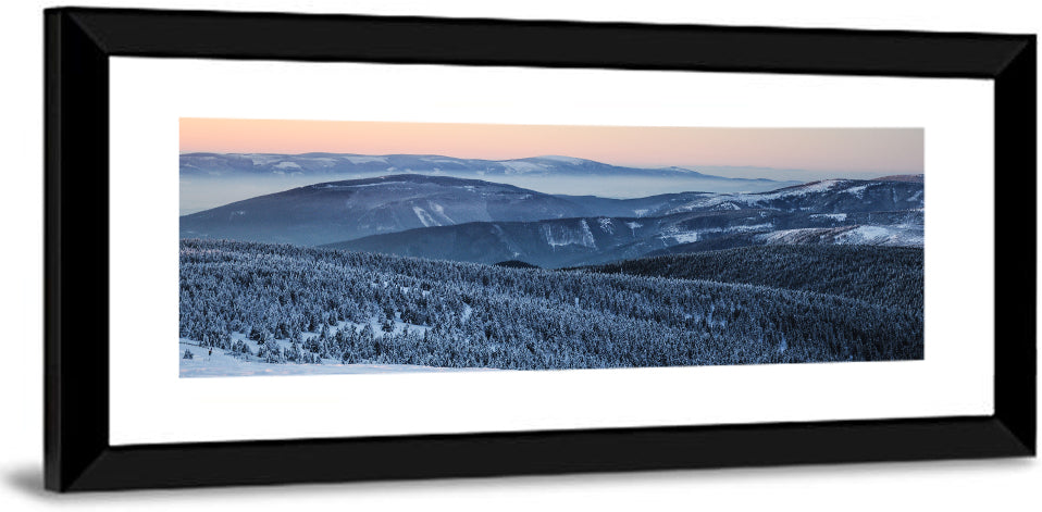 Jeseníky Winter Mist Wall Art