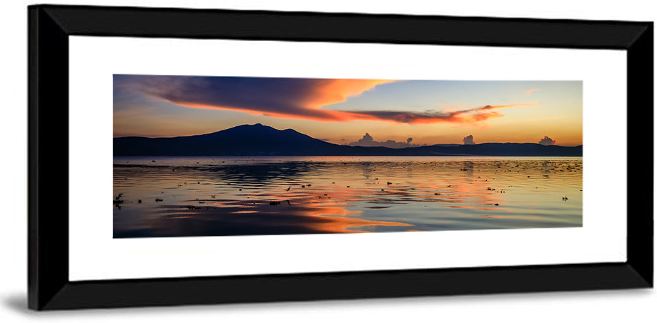 Lake Chapala Golden Dusk Wall Art