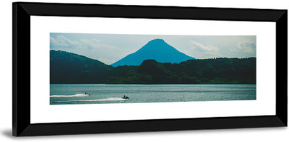 Kaimon Dake Over Lake Ikeda Wall Art