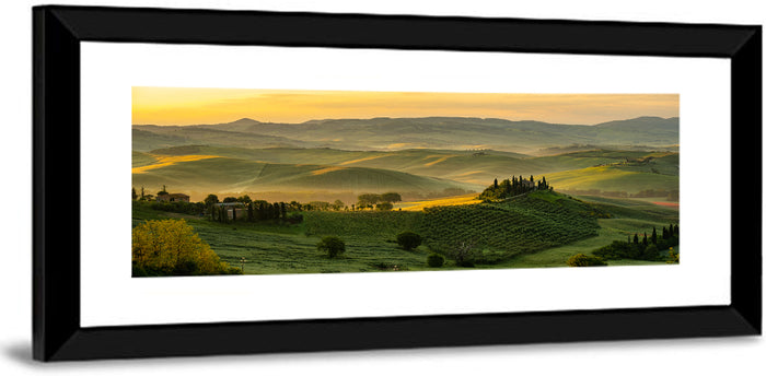 Tuscan Hill Meadows Wall Art as a framed print