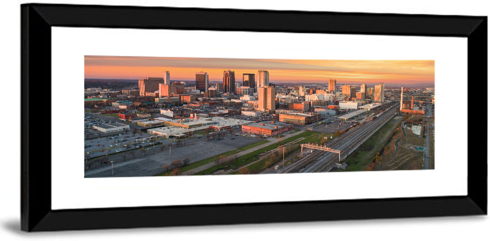 Birmingham Golden Hour Skyline Wall Art