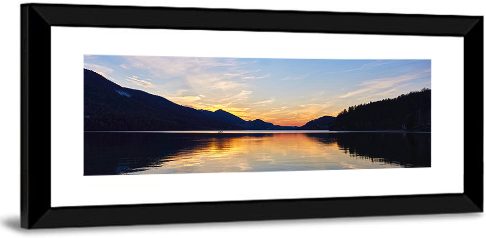 Fuschl Lake Sunset Reflections Wall Art