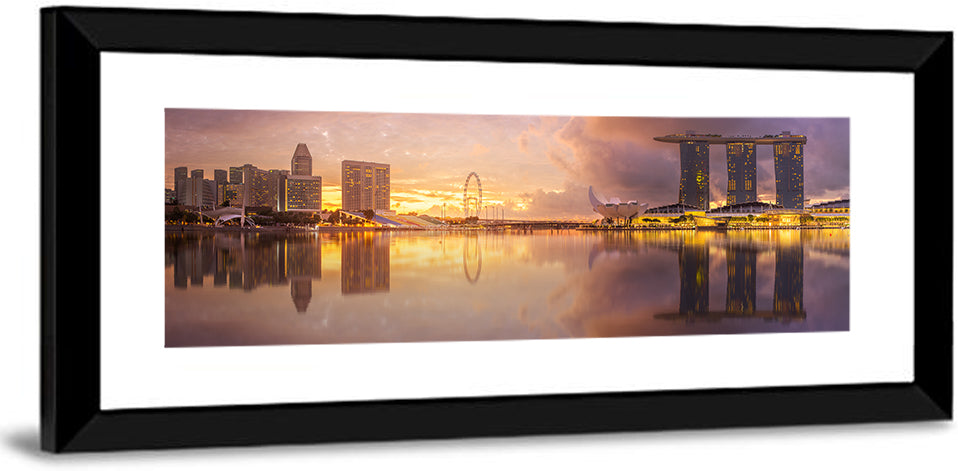 Marina Bay Skyline at Dusk Wall Art