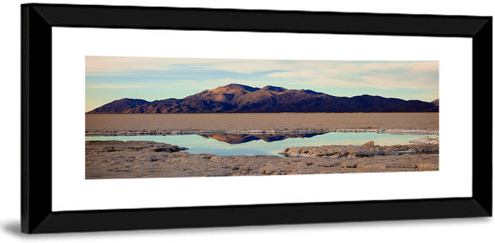 Salinas Grande Salt Flat Reflection Wall Art as a framed print